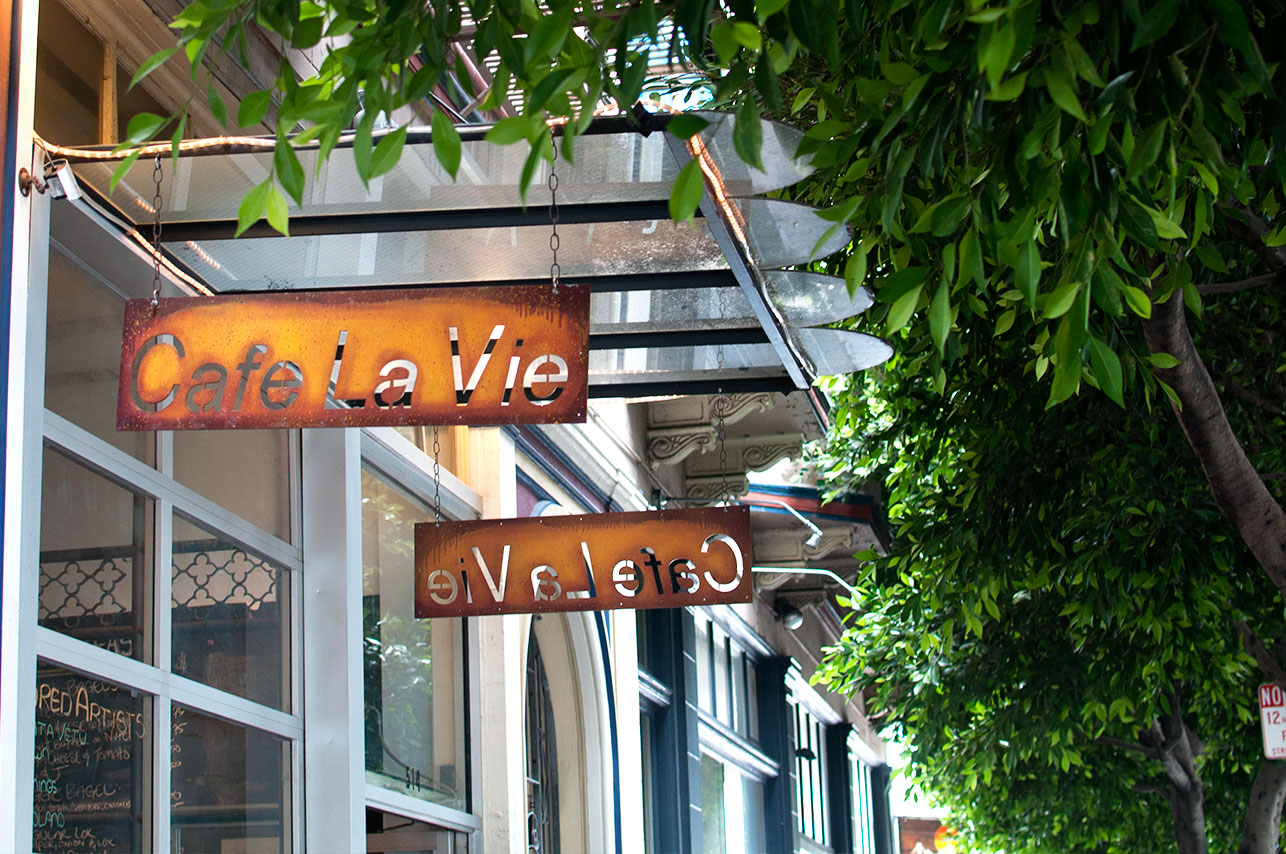 San Francisco Cafe La Vie Pretty In Pistachio